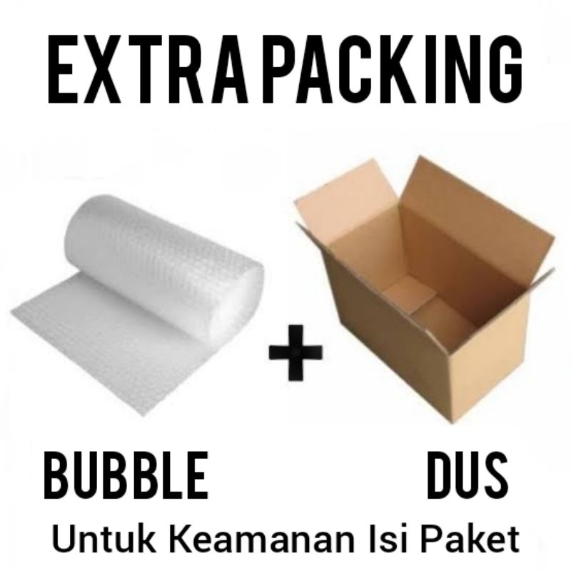 

Extra Packing Bubble plus Dus untuk Keamanan Isi Paket