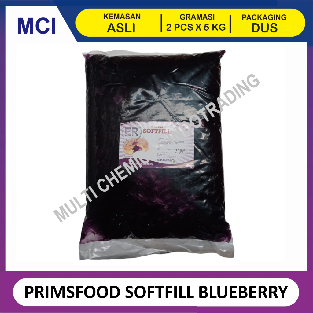

PRIMSFOOD SOFTFILL SELAI BLUEBERRY JAM BLUE BERRY 5 KG - 1 DUS 2 PCS
