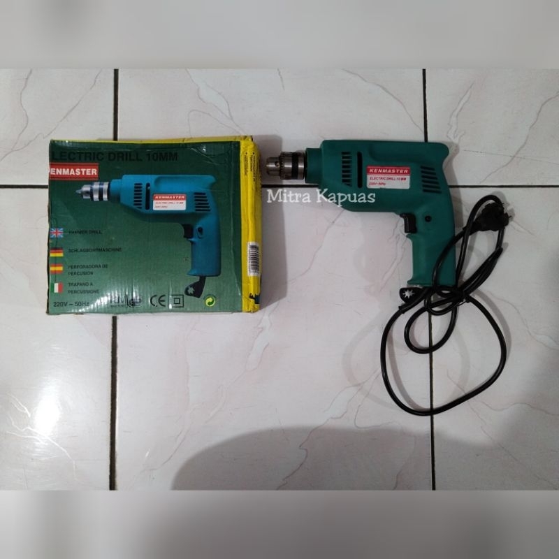 MESIN BOR KEN MASTER ELECTRIC DRILL 10MM / MESIN PENGEBORAN