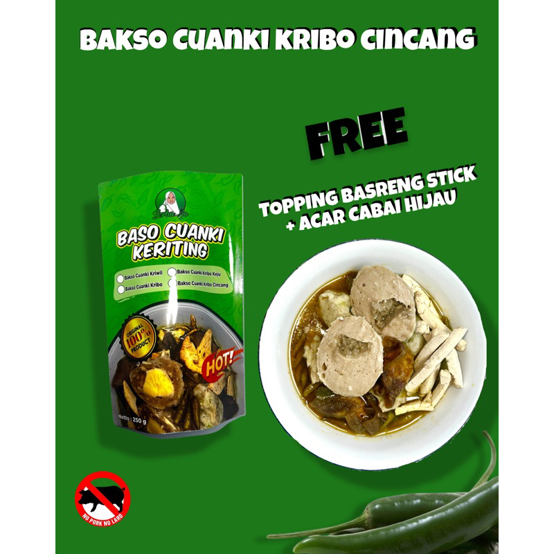 

Bakso Cuanki Kribo Cincang - Cuank-Bakso cincang-somay-tahu ikan