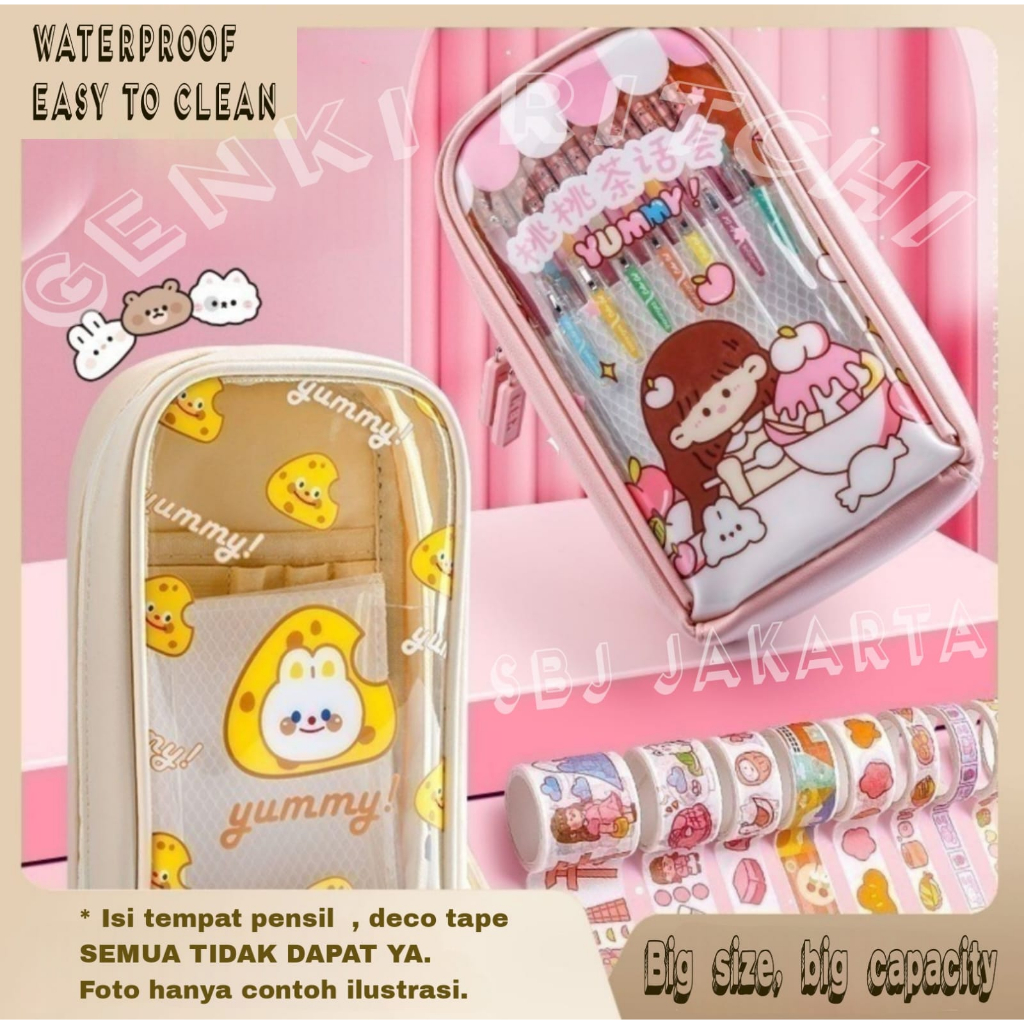 

Tempat Pensil Kotak Pensil Yummy kapasitas besar sweet korean design