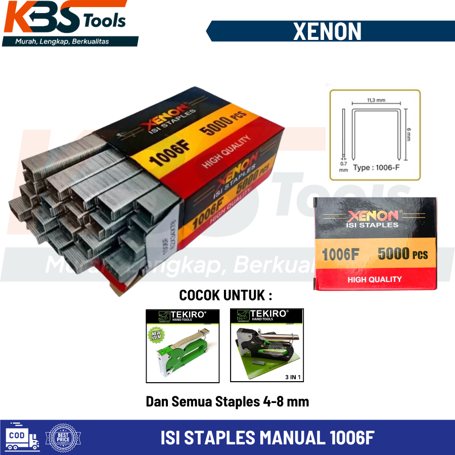 

Isi Staples Tangan Manual 1006 F 6mm Refill Mata Stapler Gun Tacker