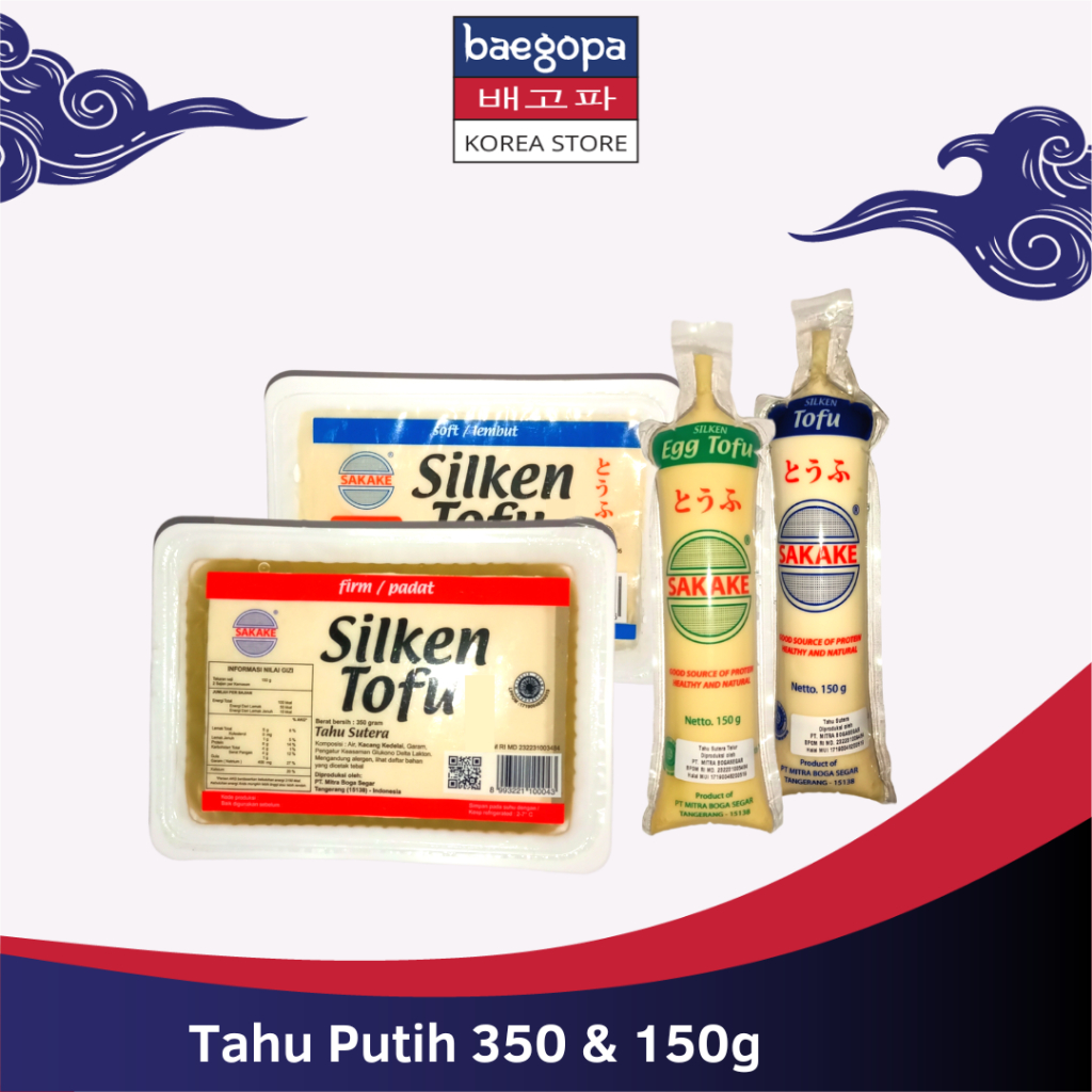 

Tahu Putih Jepang Sakake 150 & 350 g Halal | Egg Toffu Tahu Sutra Soft