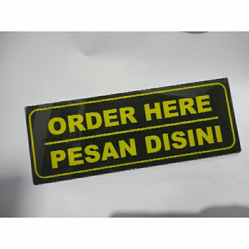 akrilik order here pesan disini / stiker