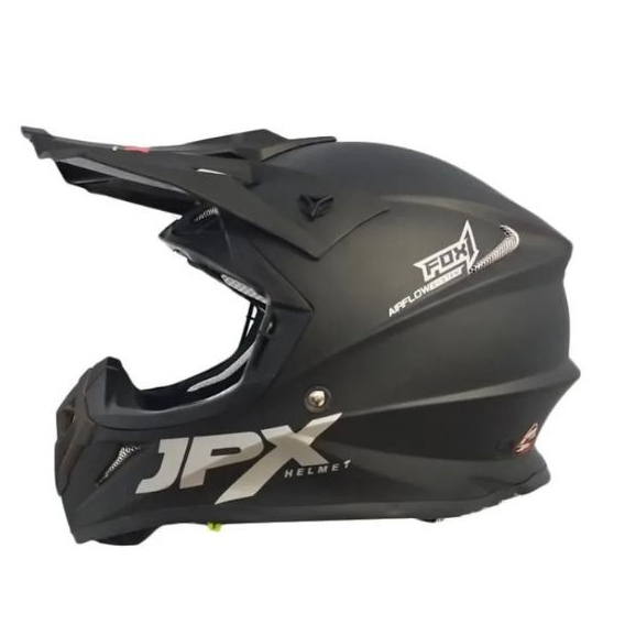 HELM JPX CROSS POLOS HITAM DOFF