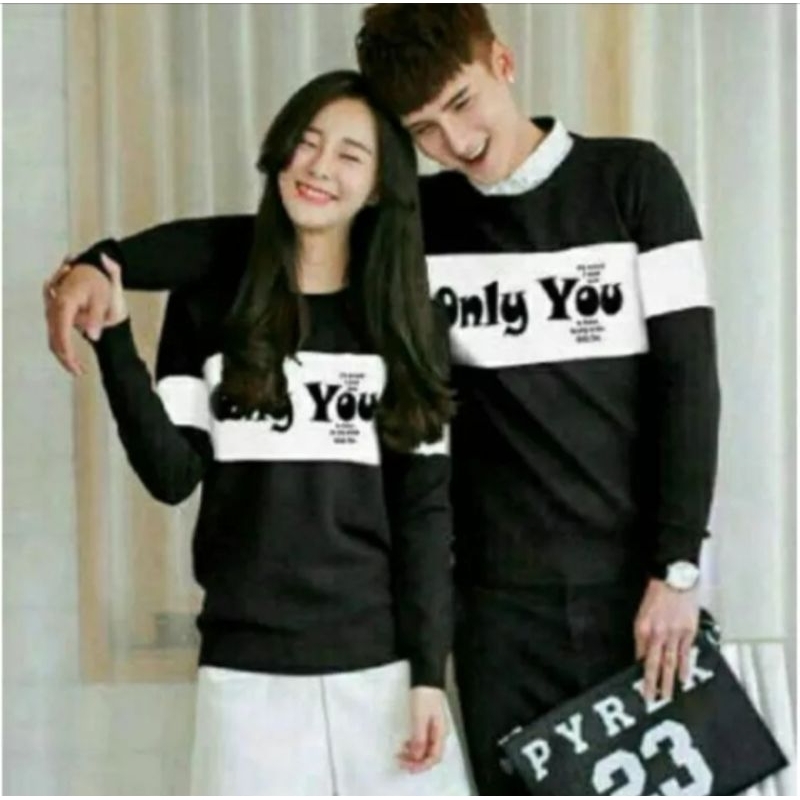kaos couple lengan panjang