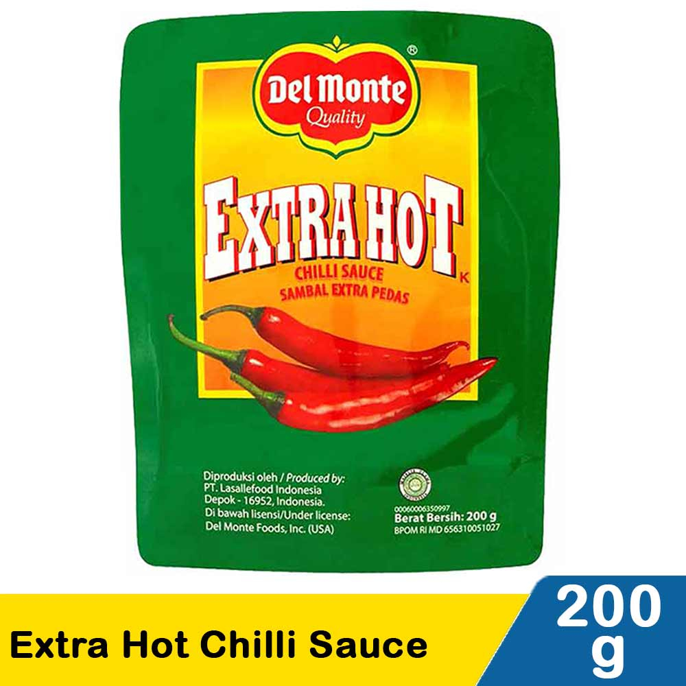 

Delmonte extra hot 200gr , saus tomat 200gr