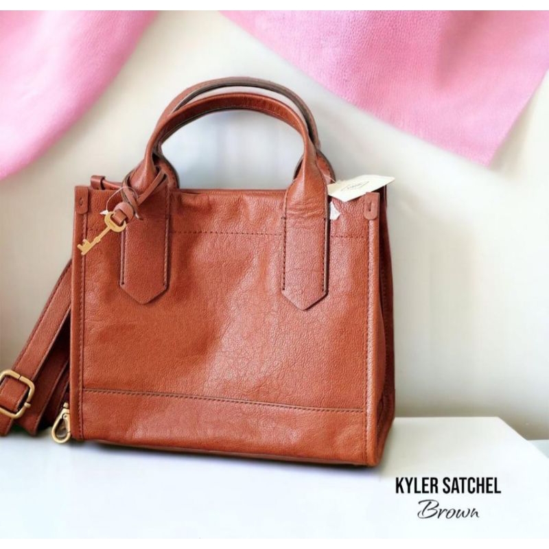 Tas Wanita FossilOriginal Kyler Satchel Small Brown