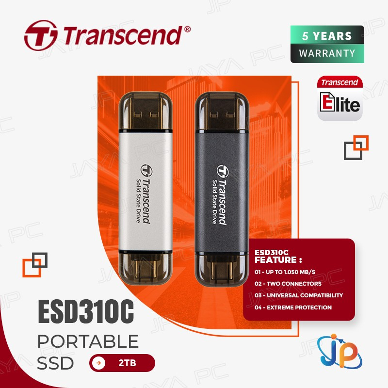 Transcend SSD Portable ESD310 2TB - 2 TB USB 3.2 Type C