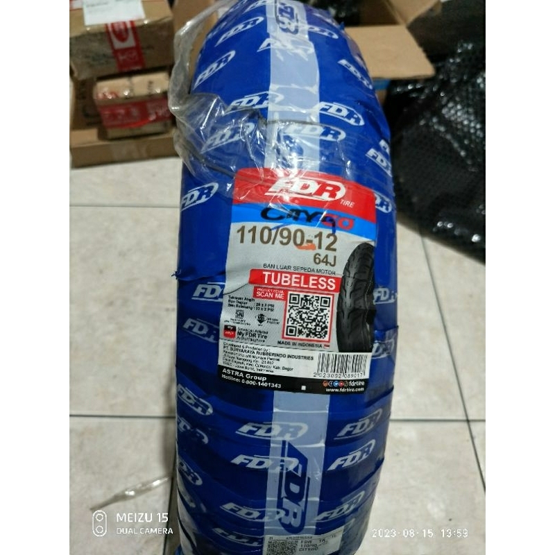 Ban Luar Tubelless FDR BL 110/90-12 FDR Ban Belakang Honda Scoopy