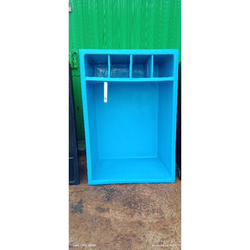 bak kolam ikan  sekat pilter