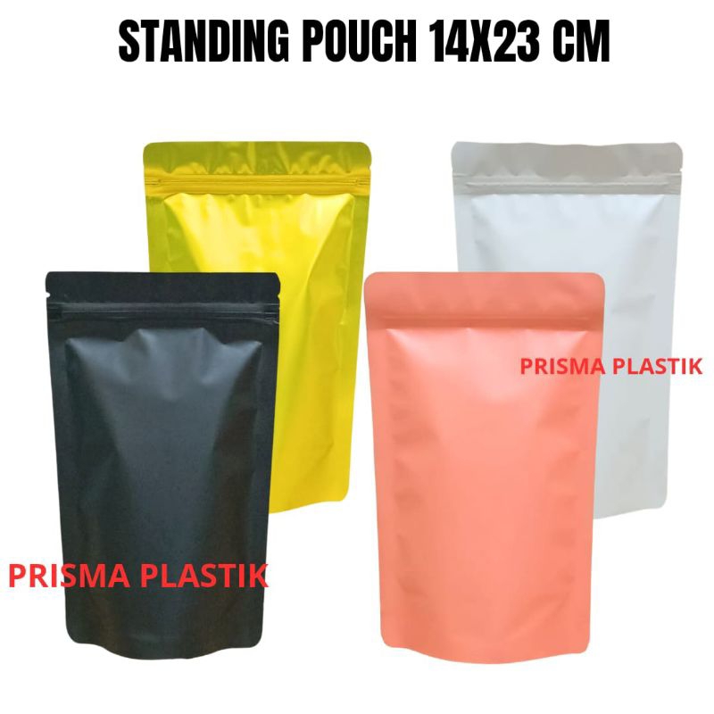 Standing Pouch Ziplock COLOR MATTE 14x23 cm (CH)