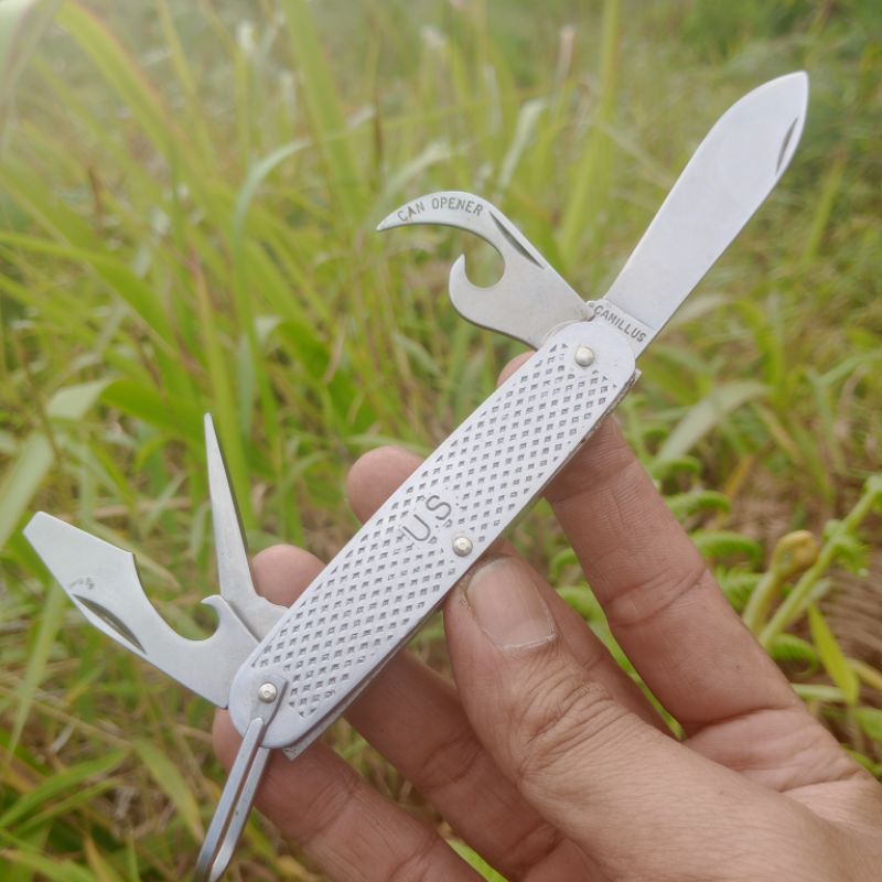 CAMILLUS US Army Multitools USMC  Utility Camp Knife model 1760 pisau serbaguna marinir militer amer