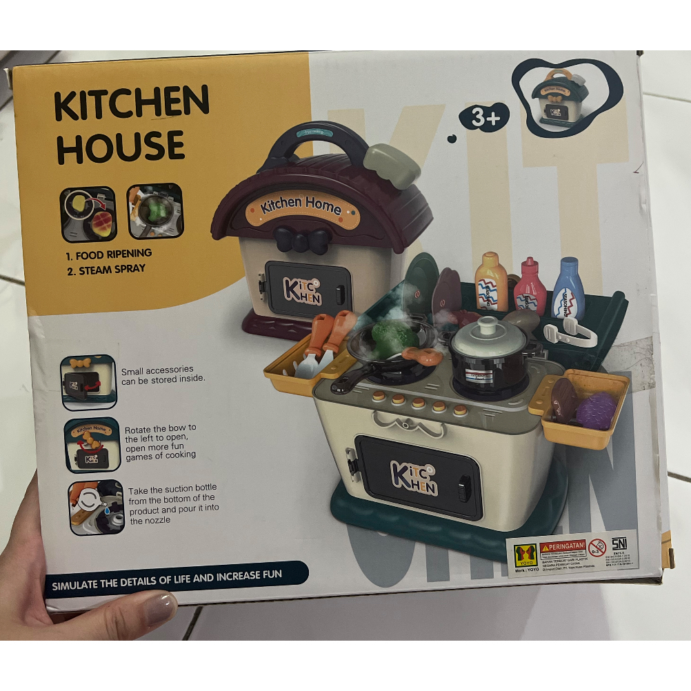 PRELOVED MAINAN MASAK MASAKAN ANAK KITCHEN HOUSE ISI LENGKAP