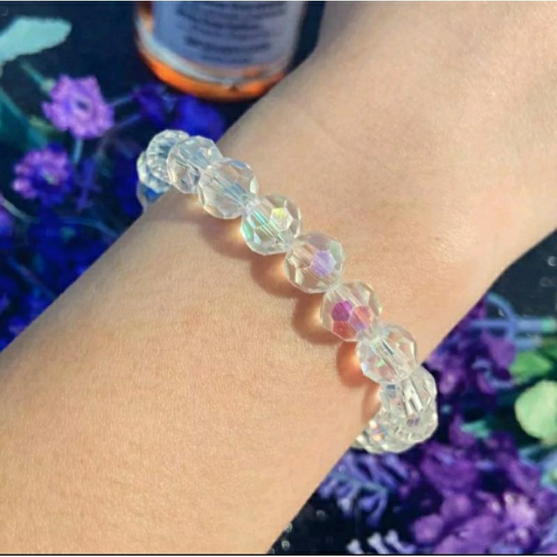 gelang kristal beli 12 pcs free 1 / gelang unisex / gelang elastis
