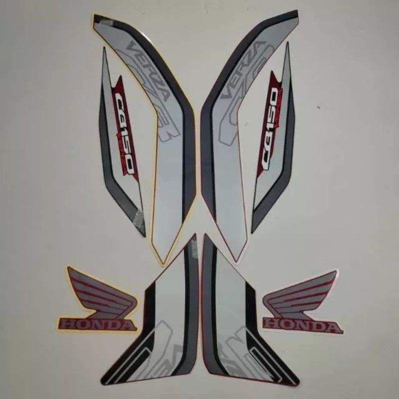 Striping sticker lis body honda cb 150 verza thn 2018 2019 2020 merah