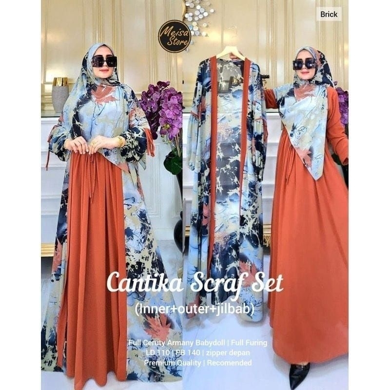 READY JS. CANTIKA 2 SET GAMIS LABEL JASMINE