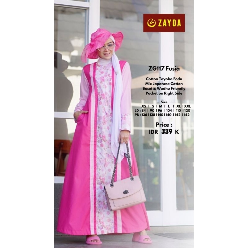 COD Gamis Zayda 117 Fusia Terbaru 2023