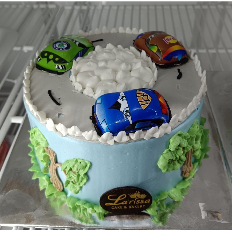 Kue ulang tahun anak tema mobil mobilan - birthday cake - kue ultah anak