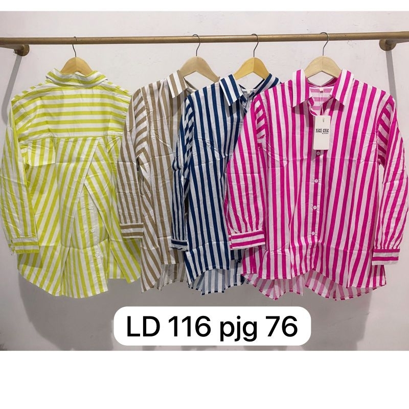 KEMEJA OVERSIZE ZARA WANITA SILANG BELAKANG IMPORT