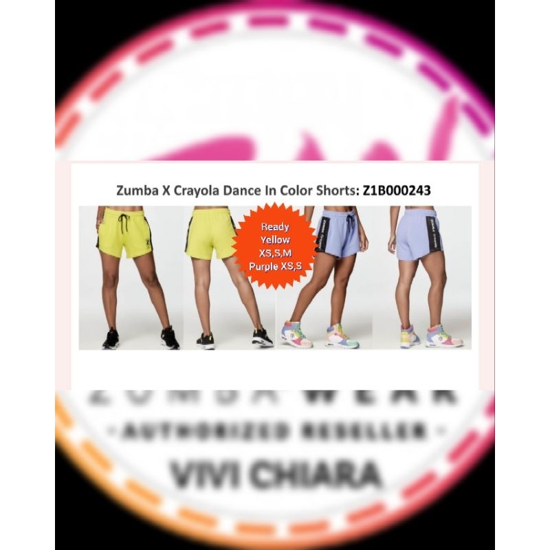 Zumba X Crayola Dance In Color Shorts Zumbawear Original