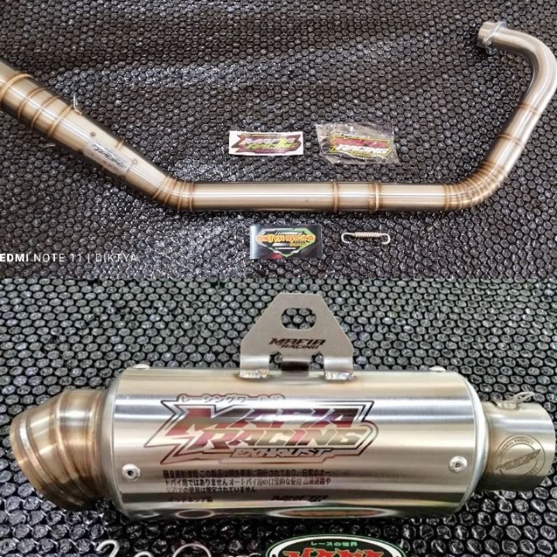 Knalpot Fu Karbu Fullset Original Mafia Racing Model Roadrace 100% Original Harga Termurah.