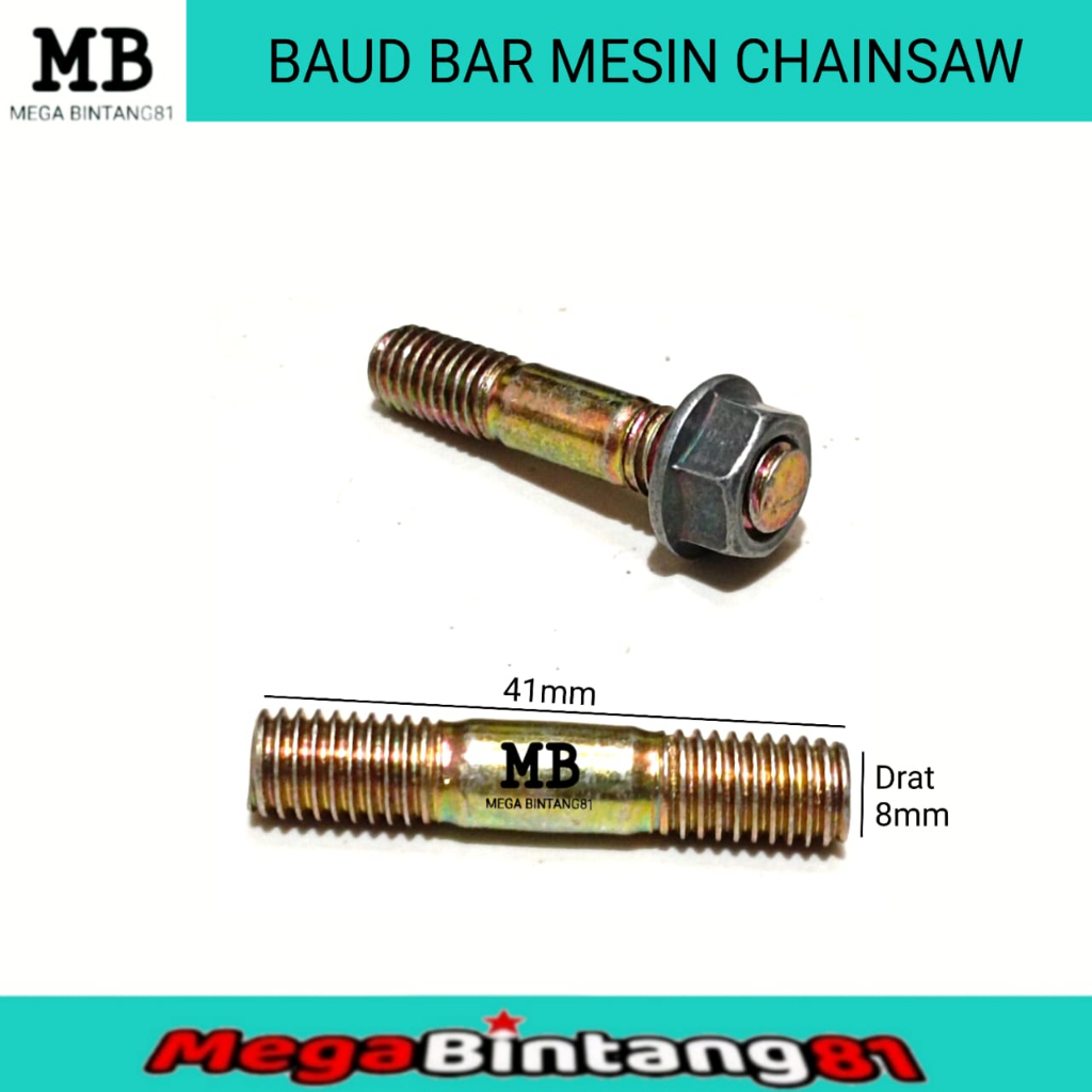 Baut dan Mur Bar Mesin Chain Saw Kecil 5200 5800