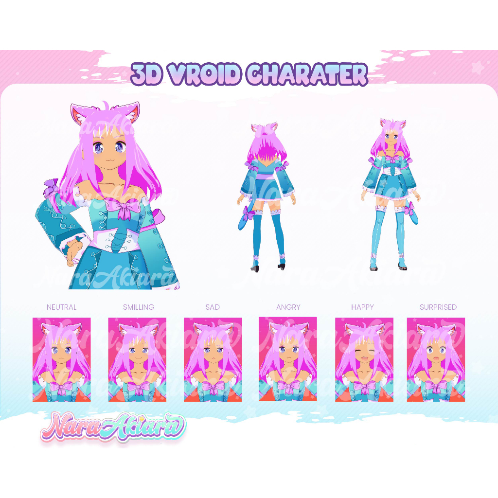 Dapatkan Karakter Virtual Anda dengan Model Vroid 3D Siap Pakai untuk Vtuber, Vroid Streaming 3D, Av