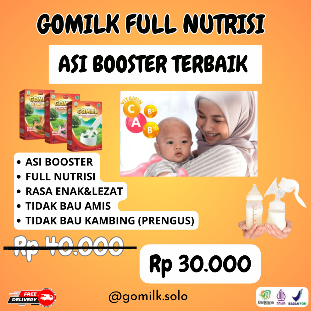 

ASI BOOSTER GOMILK Susu Kambing Etawa Plus Herbal