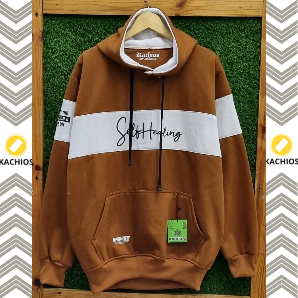 Sweater Hoodie Kachios Kombinasi  3 Warna Limited Edition 100% Original Pria Wanita | Bayar Ditempat