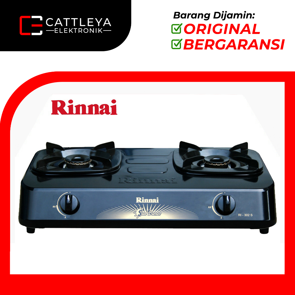 [COD] RINNAI KOMPOR RI 302S / RI-302S / RI 302 S / RI302 S (2 TUNGKU) GARANSI RESMI