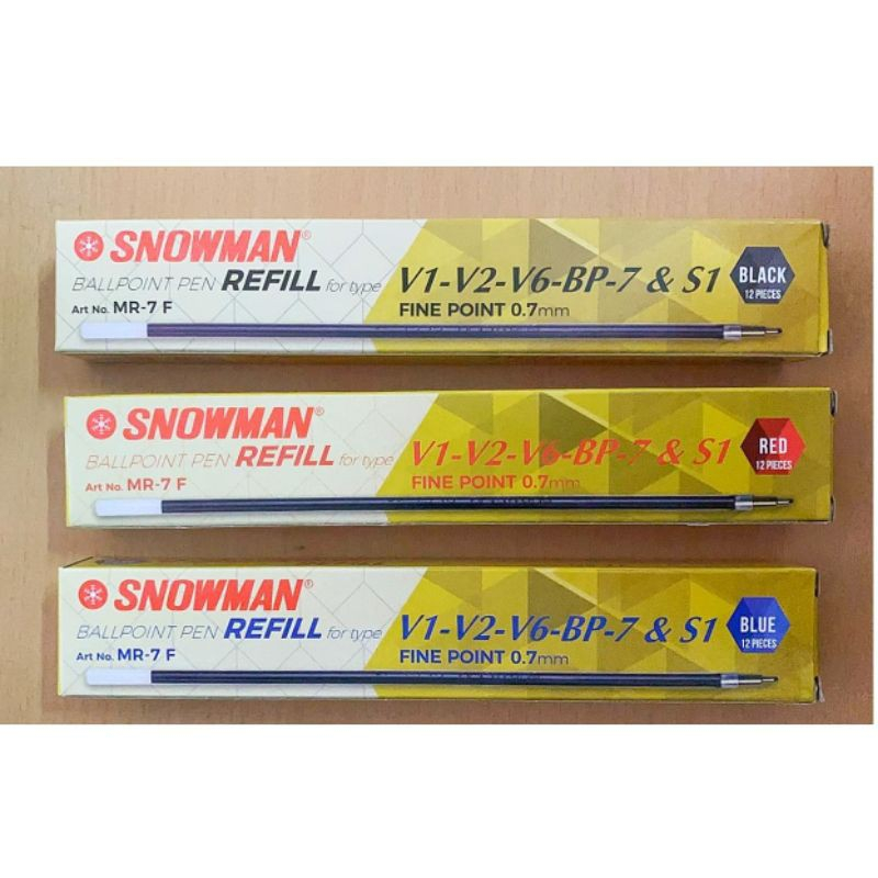 

Refill Pulpen/Isi Ulang Ballpoint Snowman V1,V2,V6,BP-7 & S1 WARNA Biru