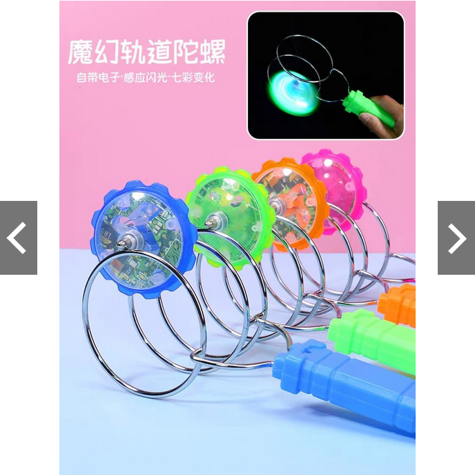 Mainan Magic Spinning Wheel Gyroscope Yoyo Gangsing Magnetic UFO Lampu