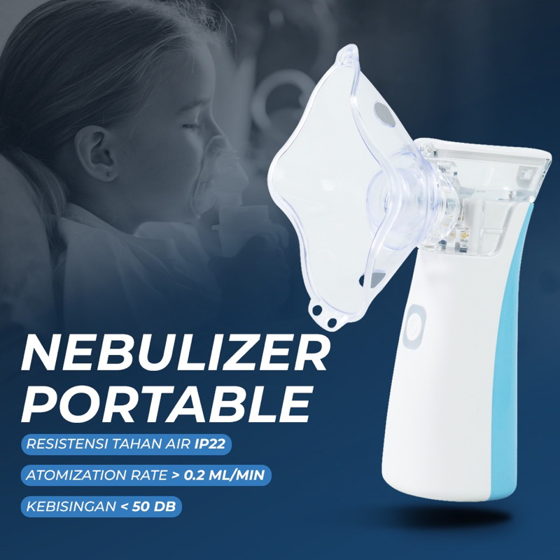 Taffomicron Alat Terapi Pernafasan Asma Nebulizer Inhaler