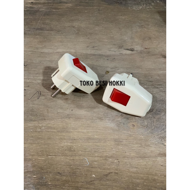 Steker Saklar Lampu Tofuda T-203 / Steker Lampu + Cok Tofuda