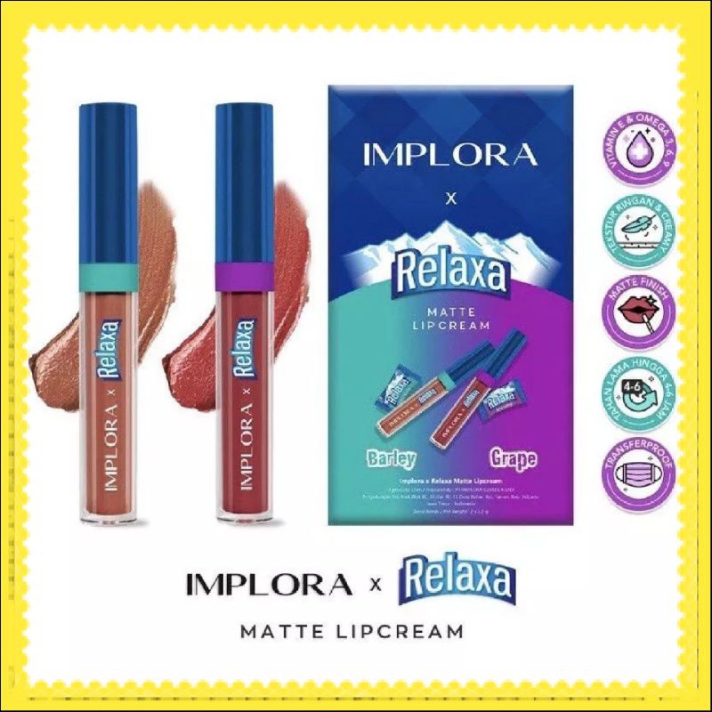 IMPLORA × Relaxa Matte Lipcream