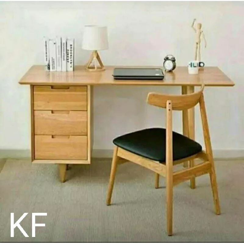 Set Meja Belajar// Meja Kerja Kayu Jati