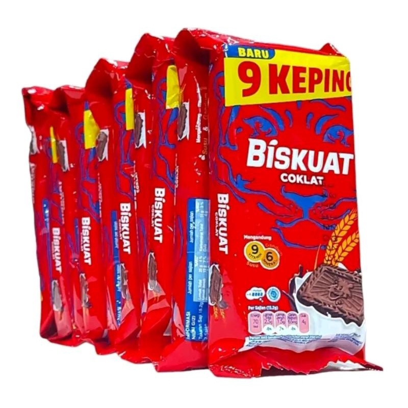 

Biskuat Cokelat 15.2 gram 1 Pack isi 20 Pcs