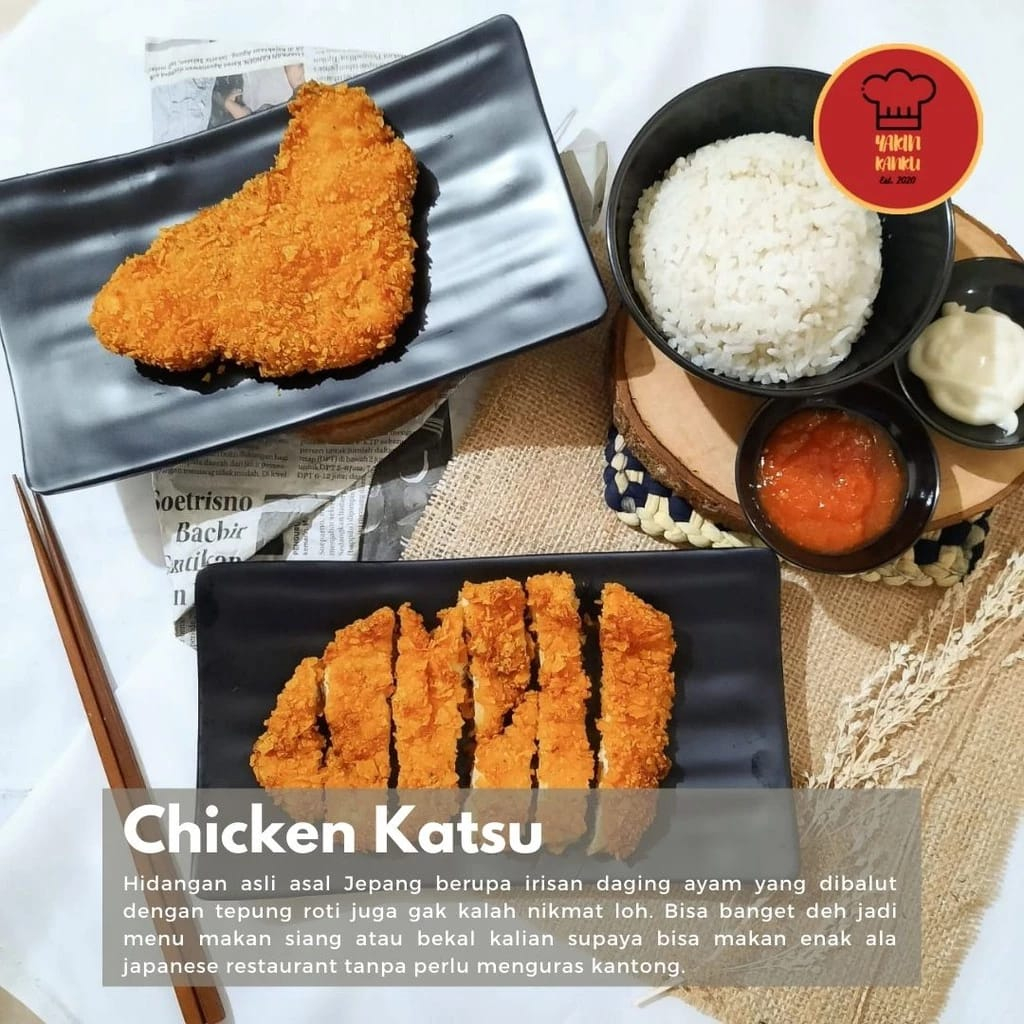 

CHICKEN KATSU FROZEN BENTO ALA RESTO BENTO Isi 9 Pcs