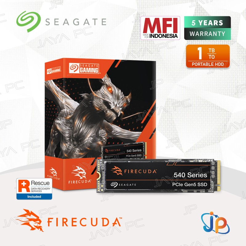 Seagate Firecuda 540 SSD M.2 Pcie Gen5 Nvme 2280 1TB - SSD M2 1 TB