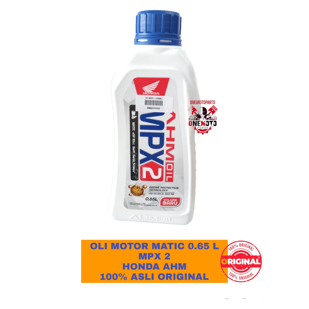 OLI MESIN MOTOR MATIC 0.65L MPX 2 HONDA AHM 100% ASLI ORIGINAL