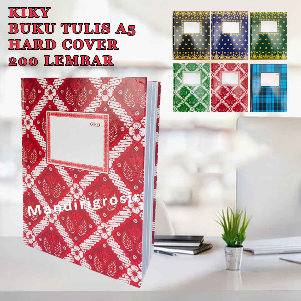 

Buku Tulis A5 * Kiky * Hard Cover * 200 Lembar