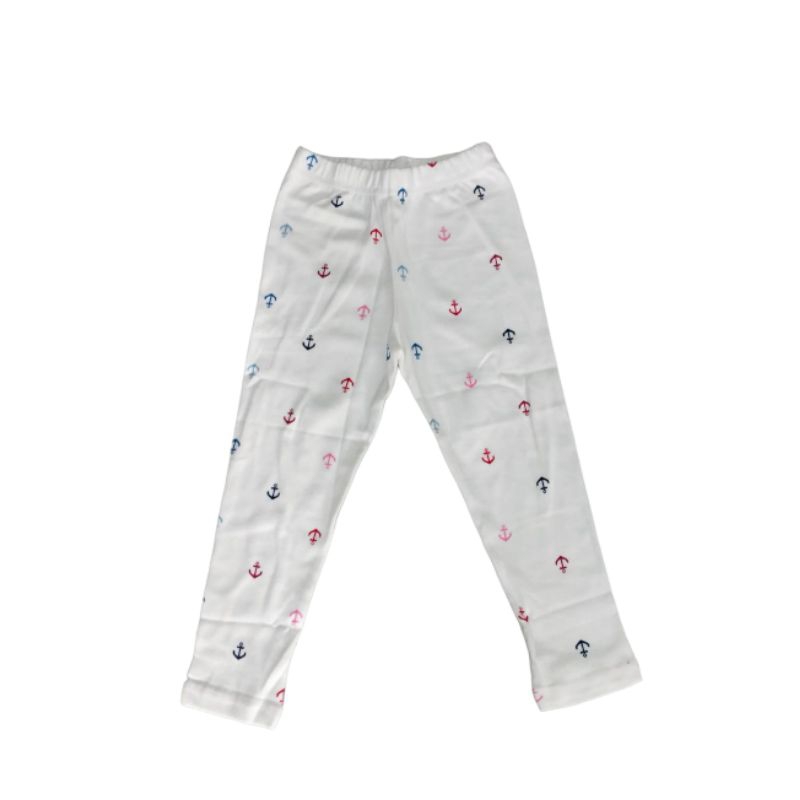 celana legging anak perempuan 2 s/d 6 tahun warna putih