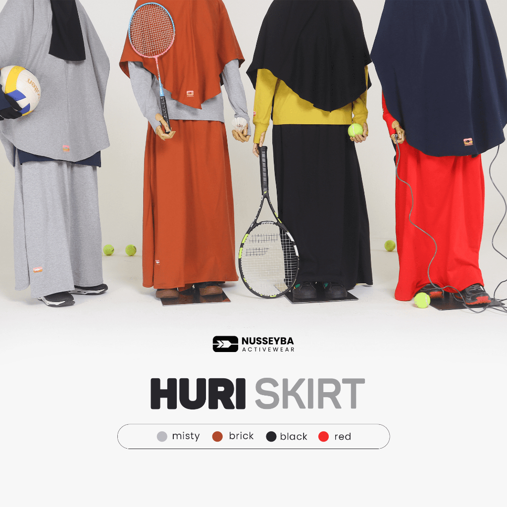 Nusseyba Huri Skirt Rok Celana Olahraga Rok Celana Wanita Muslimah (Rokcel)
