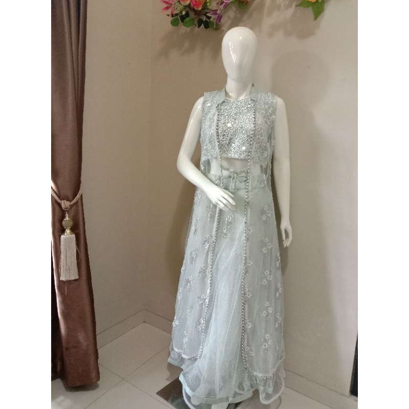 lehengga set rok, baju India, lehenga, dress, baju pesta, India dress