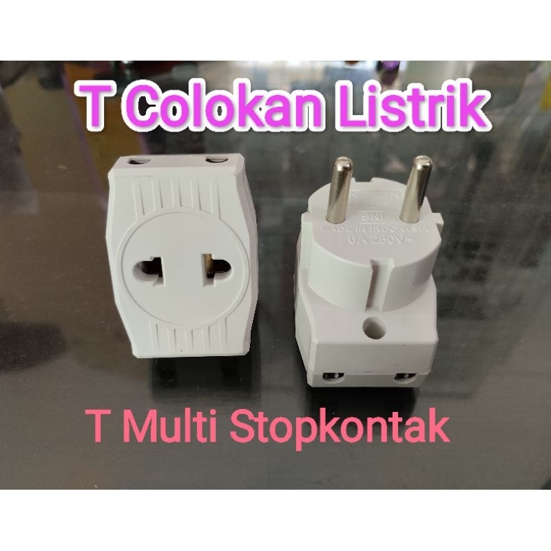 Stopkontak T Multi T Listrik Colokan Listrik