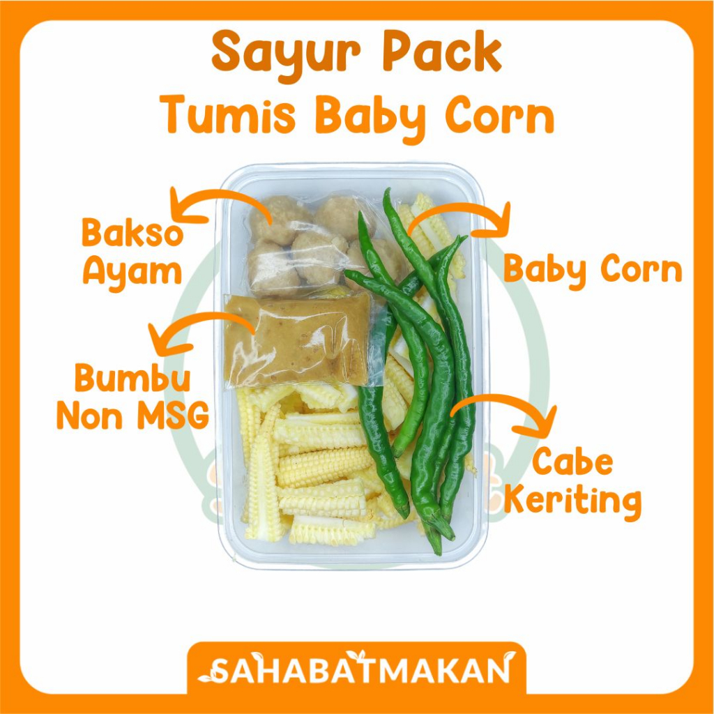 

Tumis Baby Corn Bakso - Sayur Pack / Sayur Prep / Sayur Instant — Sahabat Makan Sayur Jogja