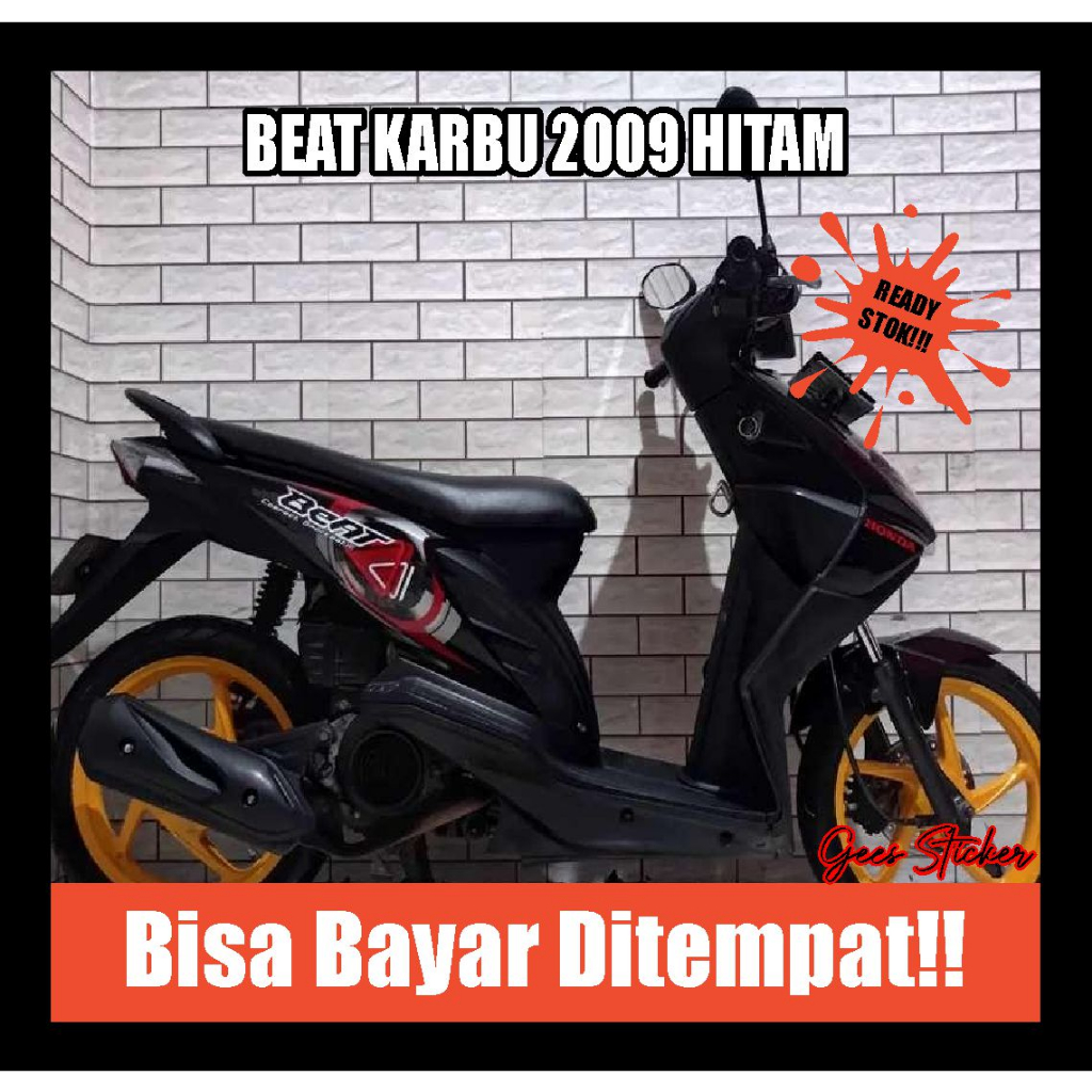 striping beat karbu 2009 hitam