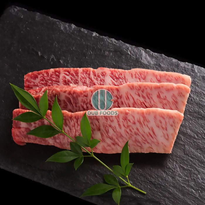 

WAGYU A5 TOPSIDE NISHIAWA (for teppanyaki/grill/bbq) "SANKAKU BARA CUT" @ 100 gram