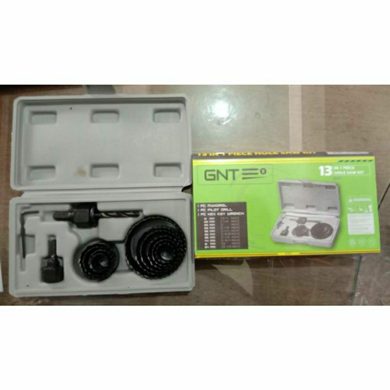 Mata bor lubang besi titanium Hole saw set